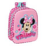 3D Brnetaske Minnie Mouse Pink 22 x 27 x 10 cm #1