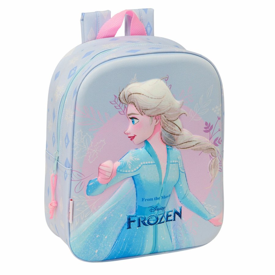 Skoletaske Frozen Syren 22 x 27 x 10 cm 3D #1