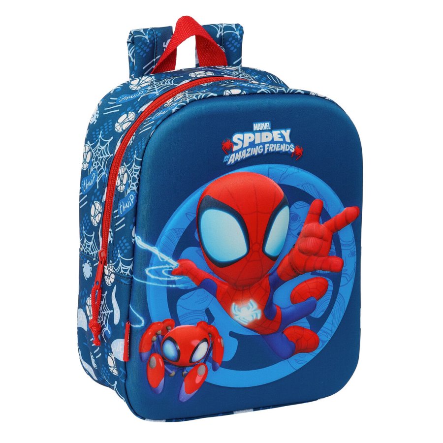 Skoletaske Spider-Man Rd Marinebl 22 x 27 x 10 cm 3D #1