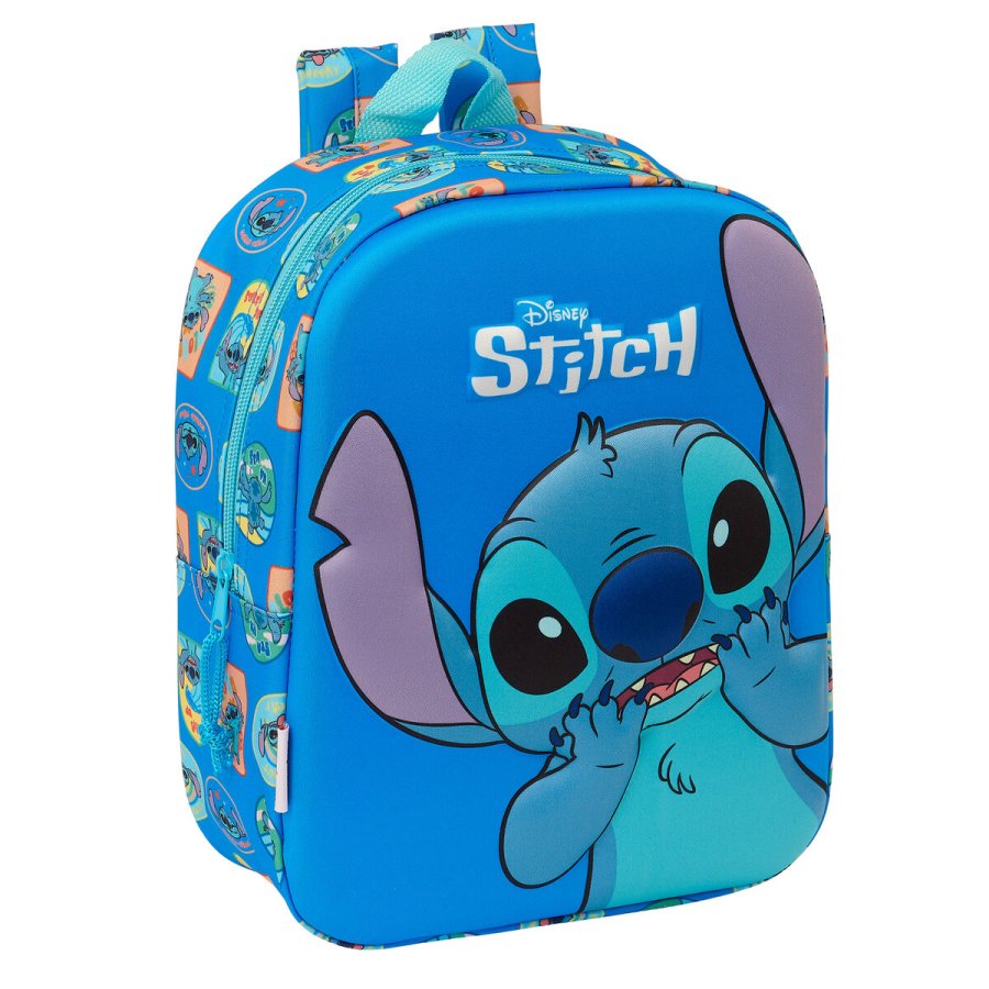 Skoletaske Lilo & Stitch Bl 22 x 27 x 10 cm 3D #1