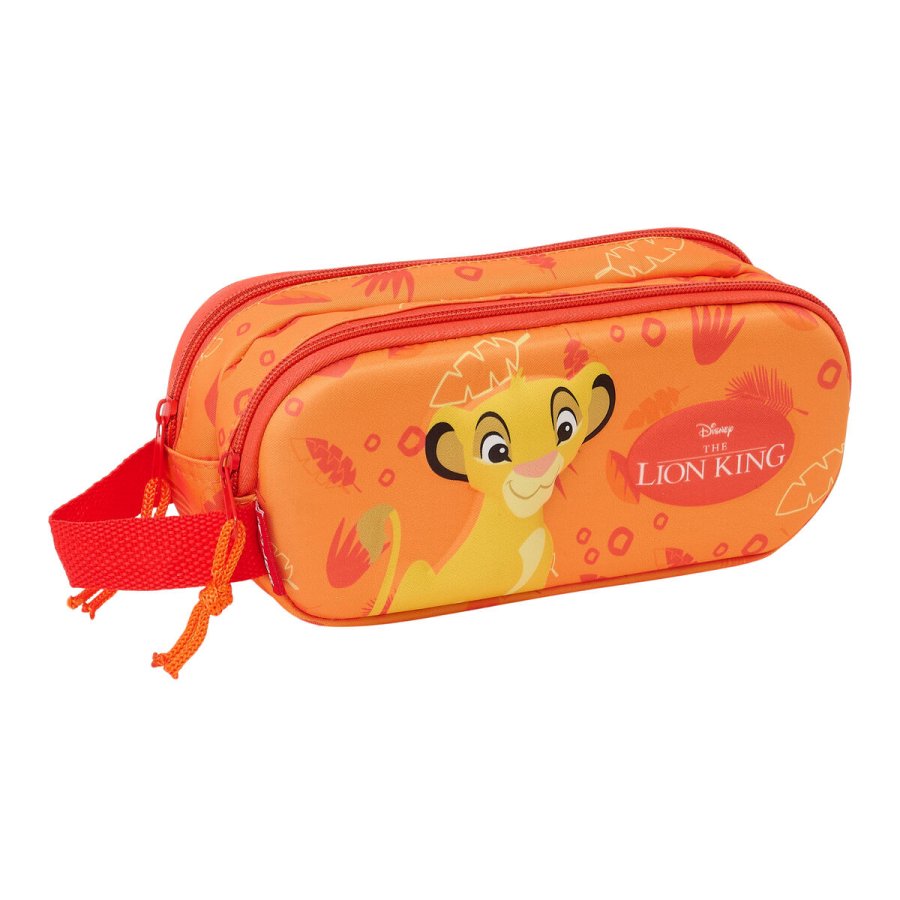 Dobbelt carry-all The Lion King Orange 21 x 8 x 6 cm 3D #1