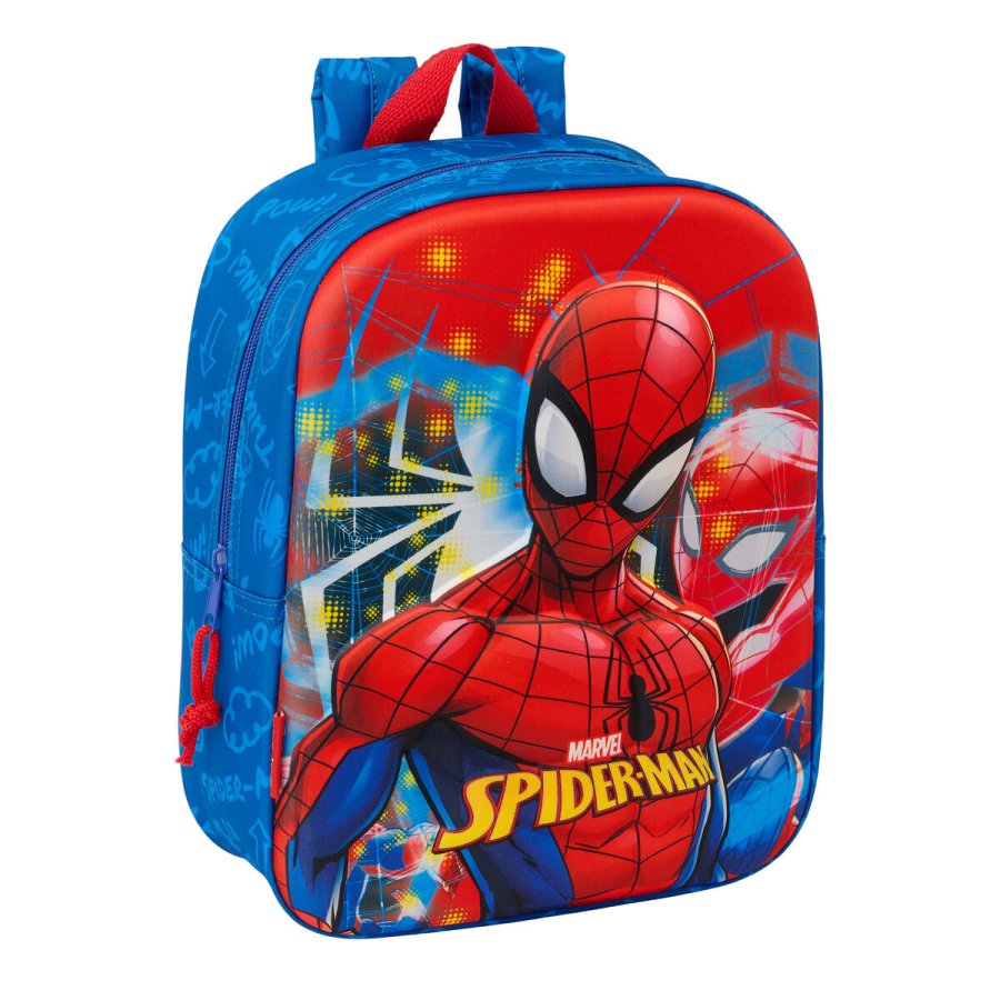 Skoletaske Spider-Man Rd Marinebl 22 x 27 x 10 cm 3D #1