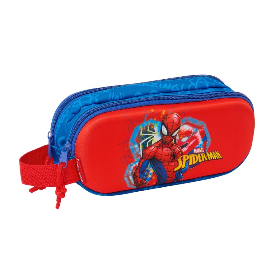 Dobbelt carry-all Spider-Man Rd Marinebl 21 x 8 x 6 cm 3D #1