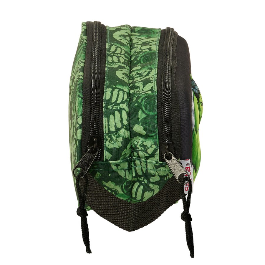 Dobbelt carry-all Hulk Sort Grn 21 x 8 x 6 cm 3D #2