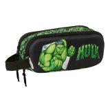 Dobbelt carry-all Hulk Sort Grn 21 x 8 x 6 cm 3D #1