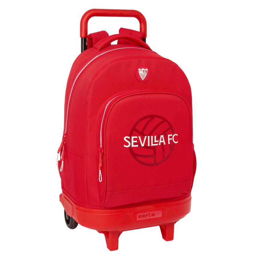 Skolerygsk med Hjul Sevilla Ftbol Club Rd 33 x 45 x 22 cm #1