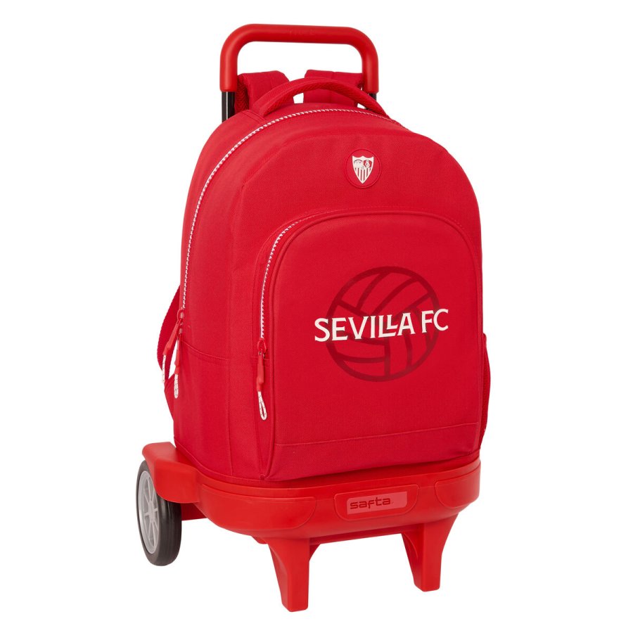Skolerygsk med Hjul Sevilla Ftbol Club Rd 33 x 45 x 22 cm #1