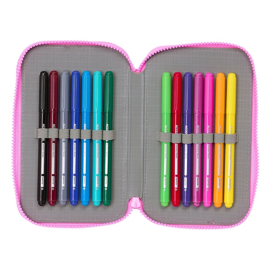 Dobbelt penalhus My Little Pony Magic Pink Turkisbl 12.5 x 19.5 x 4 cm 28 Dele #4