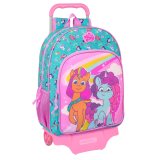 Skolerygsk med Hjul My Little Pony Magic Pink Turkisbl 33 x 42 x 14 cm #1