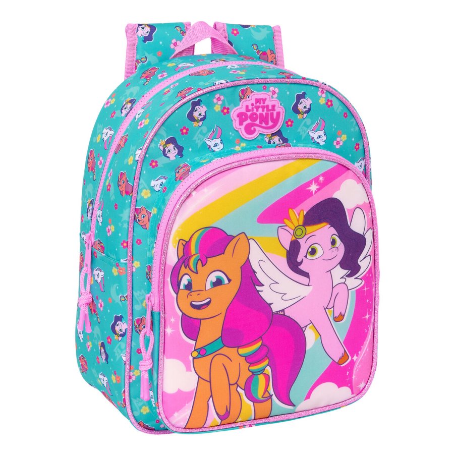 Skoletaske My Little Pony Magic Pink Turkisbl 26 x 34 x 11 cm #1