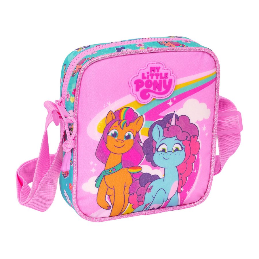 Skuldertaske My Little Pony Magic Pink Turkisbl� 16 x 18 x 4 cm #1
