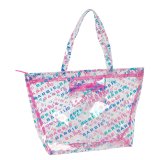 Hndtasker til damer Barbie Logomania Gennemsigtig Lyserd 54 x 35 x 17 cm #1