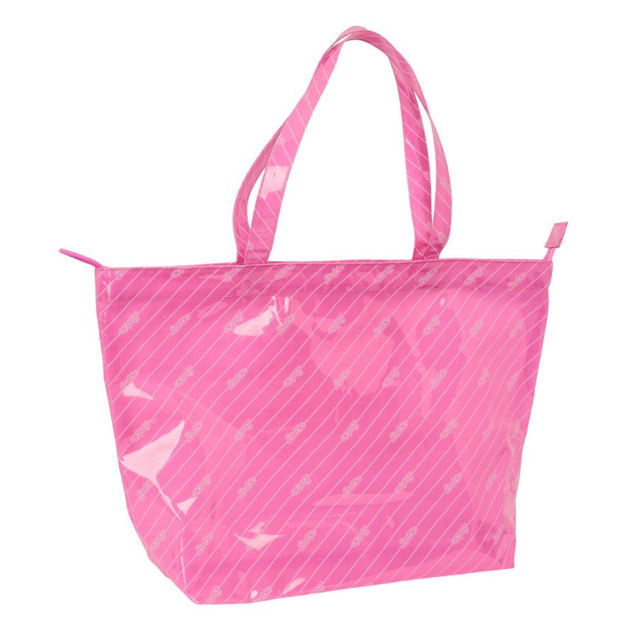 Hndtasker til damer Barbie Logomania Pink 54 x 35 x 17 cm #2