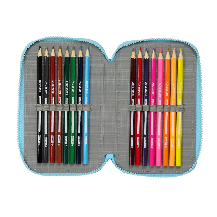 Tredobbelt Penalhus Bluey Himmelbl 12,5 x 19,5 x 5,5 cm 36 Dele #3