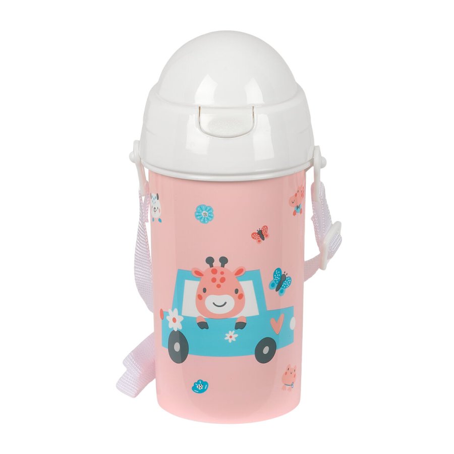 Vandflaske Safta Jirafa Koral PVC 500 ml #1