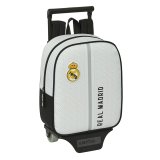 Skolerygsk med Hjul Real Madrid C.F. Hvid Gr 22 x 27 x 10 cm #1