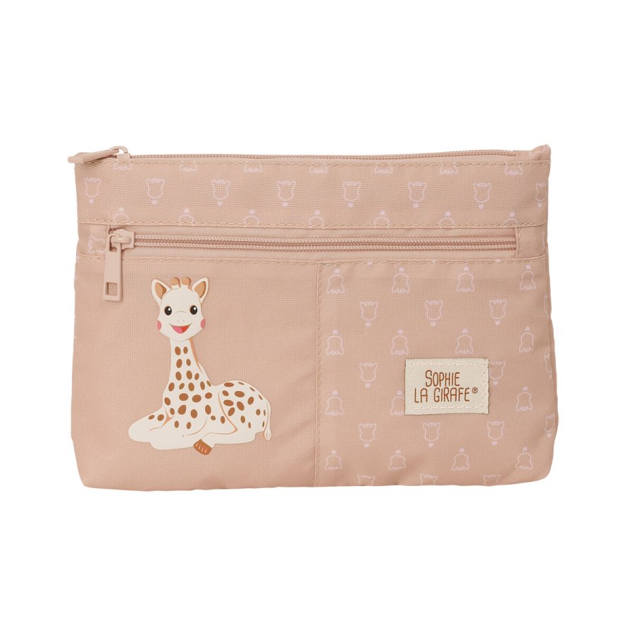 Dobbelt carry-all Sophie la Girafe Beige 23 x 16 x 3 cm #1