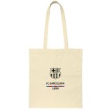 Hndtasker F.C. Barcelona Beige Bomuld #1