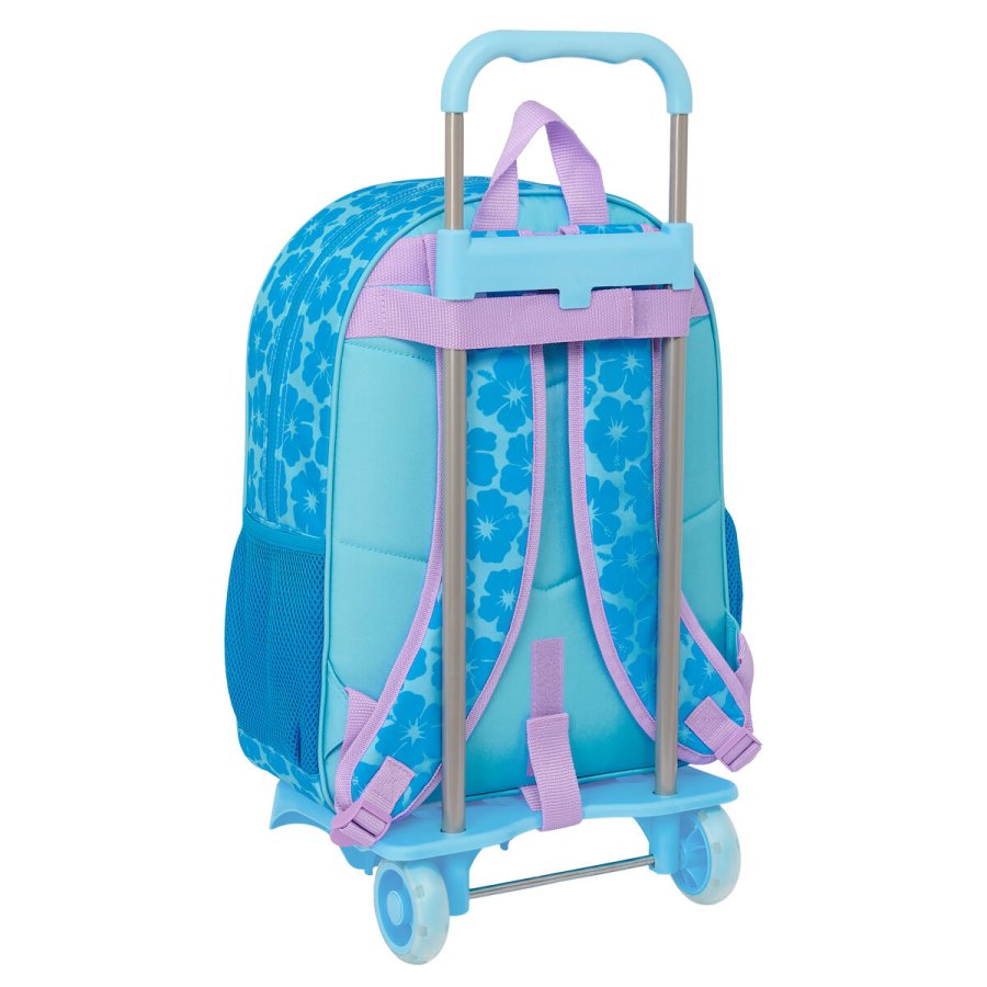 Skolerygsk med Hjul Lilo & Stitch Hawaii Bl 33 x 42 x 14 cm #2