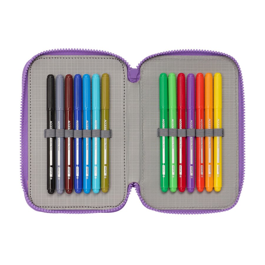 Tredobbelt Penalhus Lilo & Stitch Sweet Bl Syren 12,5 x 19,5 x 5,5 cm 36 Dele #2