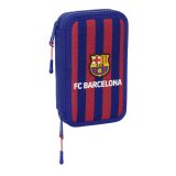 Dobbelt penalhus F.C. Barcelona Rdbrun Marinebl 12.5 x 19.5 x 4 cm 28 Dele #1