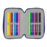 Tredobbelt Penalhus F.C. Barcelona 24/25 Rdbrun Marinebl 12,5 x 19,5 x 5,5 cm 36 Dele #2