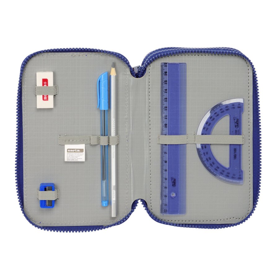 Tredobbelt Penalhus F.C. Barcelona 24/25 Rdbrun Marinebl 12,5 x 19,5 x 5,5 cm 36 Dele #4