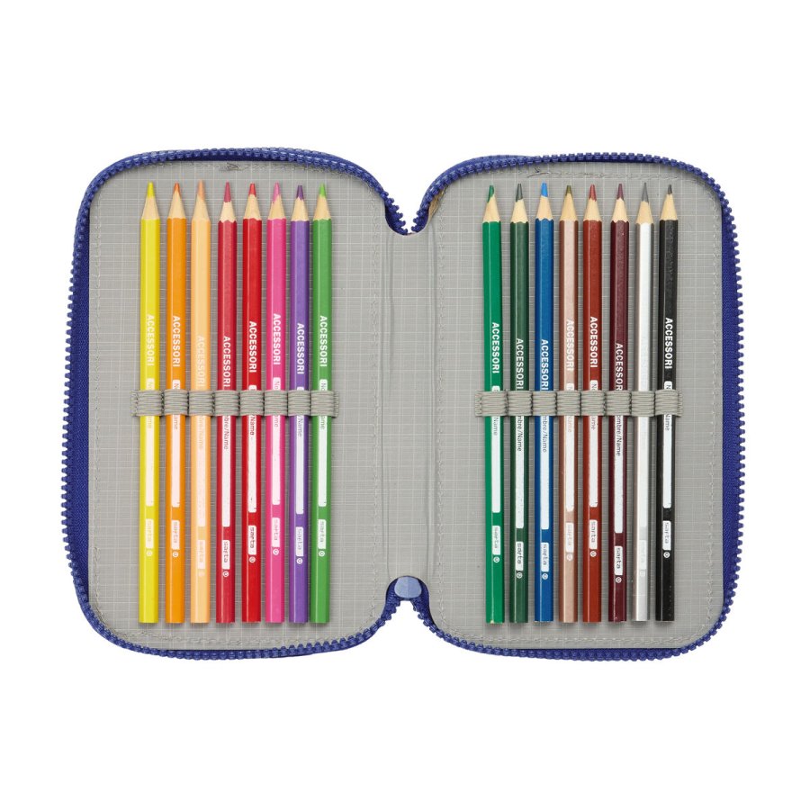 Tredobbelt Penalhus F.C. Barcelona 24/25 Rdbrun Marinebl 12,5 x 19,5 x 5,5 cm 36 Dele #5