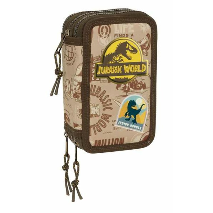 Tredobbelt Penalhus Jurassic World 12,5 x 19,5 x 5,5 cm 37 Dele #1