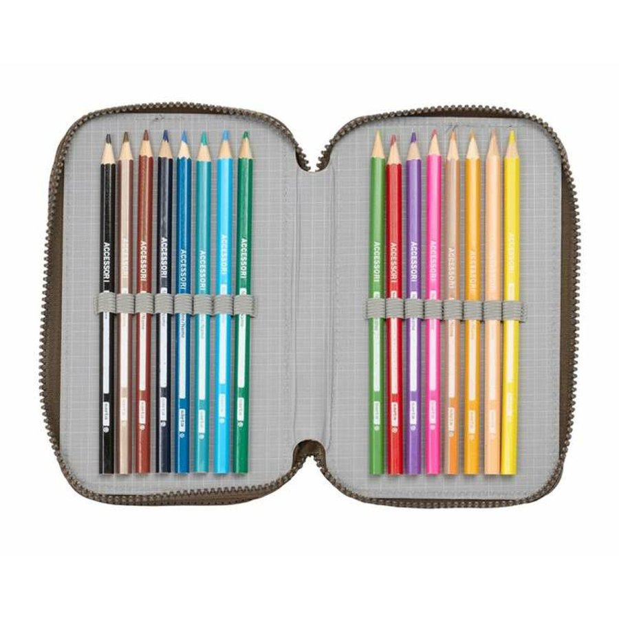 Tredobbelt Penalhus Jurassic World 12,5 x 19,5 x 5,5 cm 37 Dele #5