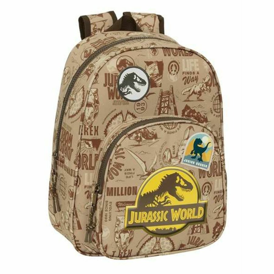 Skoletaske Jurassic World Beige 27 x 33 x 10 cm #1
