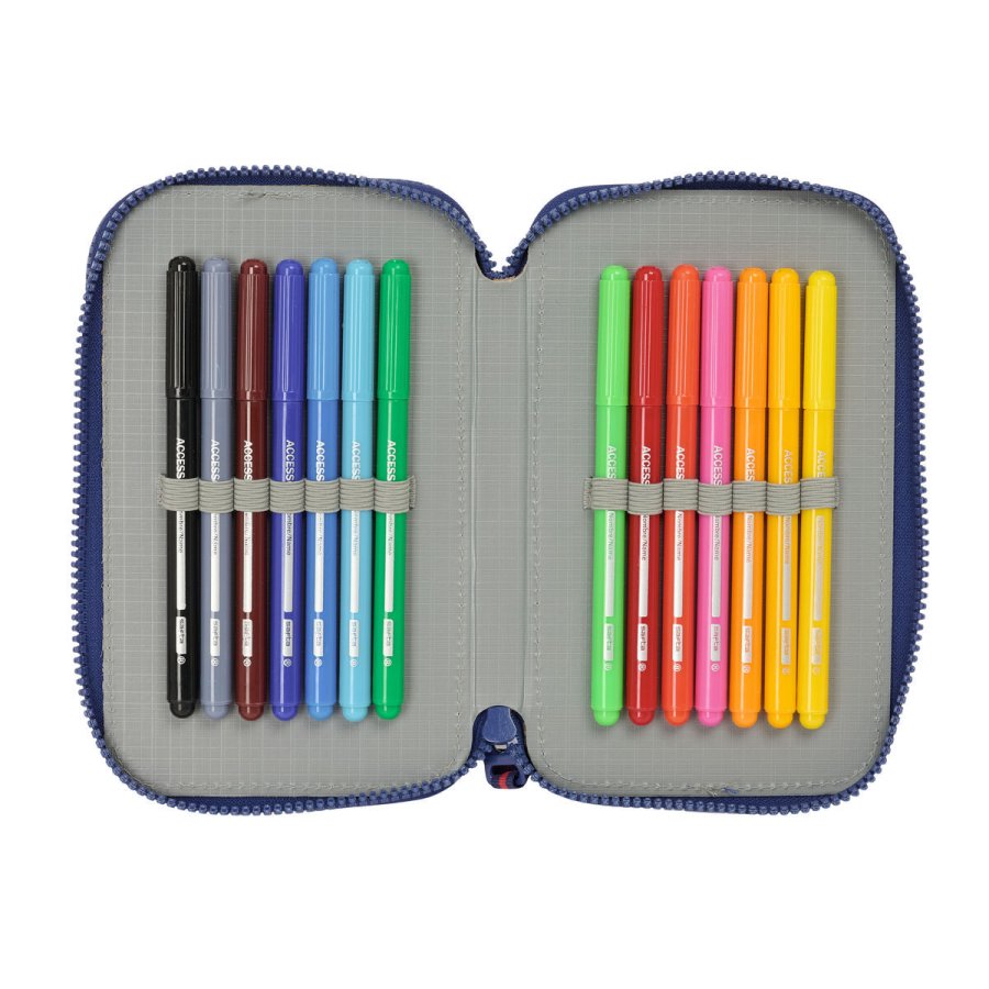 Dobbelt penalhus Safta Captain 12,5 x 19,5 x 4 cm Dobbelt penalhus 29 Dele #3