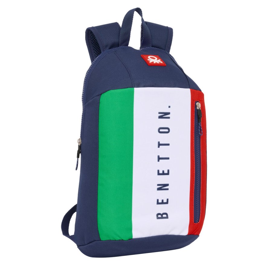Casual Rygsk Benetton Flag Marinebl 22 x 39 x 10 cm #1