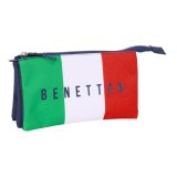 Tredobbelt bretaske Benetton Flag Marinebl 22 x 12 x 3 cm #1