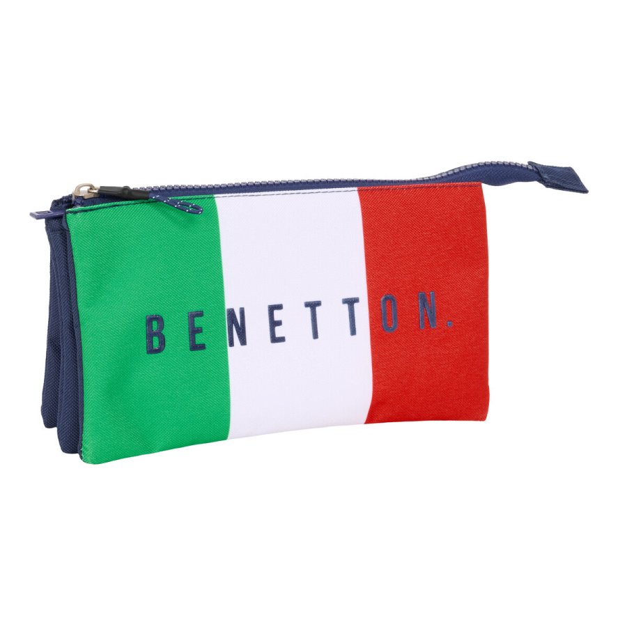 Tredobbelt bretaske Benetton Flag Marinebl 22 x 12 x 3 cm #1
