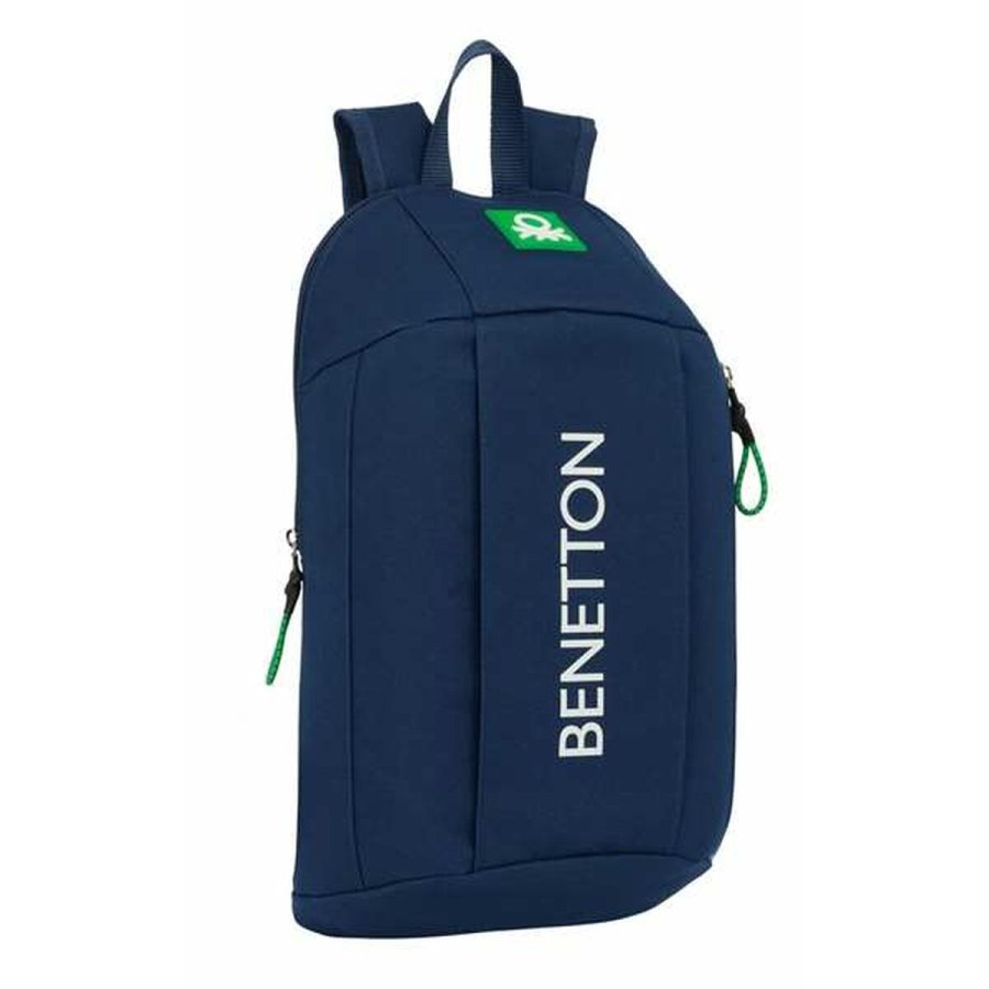 Casual Rygsk Benetton Green Marinebl 22 x 39 x 10 cm #1