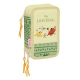 Tredobbelt Penalhus Mufasa Grn Beige 12,5 x 19,5 x 5,5 cm 37 Dele #1