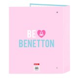 Ringbind Benetton Unique Pink Turkisbl A4 27 x 33 x 6 cm #2