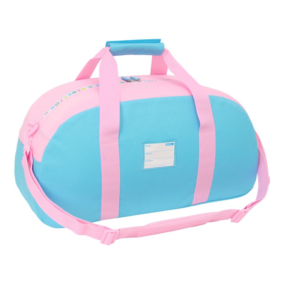 Sportstaske Benetton Unique Pink Turkisbl 50 x 26 x 20 cm #2