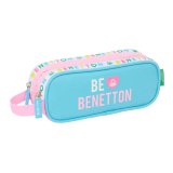 Dobbelt carry-all Benetton Unique Pink Turkisbl 21 x 8 x 6 cm #1