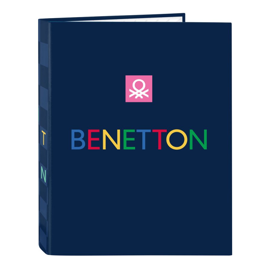 Ringbind Benetton Damero Marinebl A4 26.5 x 33 x 4 cm #1