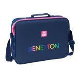 Skoletaske Benetton Damero Marinebl 38 x 28 x 6 cm #1
