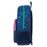 Skoletaske Benetton Damero Marinebl 30 x 46 x 14 cm #2