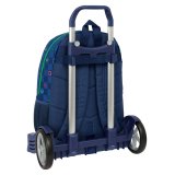 Skolerygsk med Hjul Benetton Damero Marinebl 30 x 46 x 14 cm #2