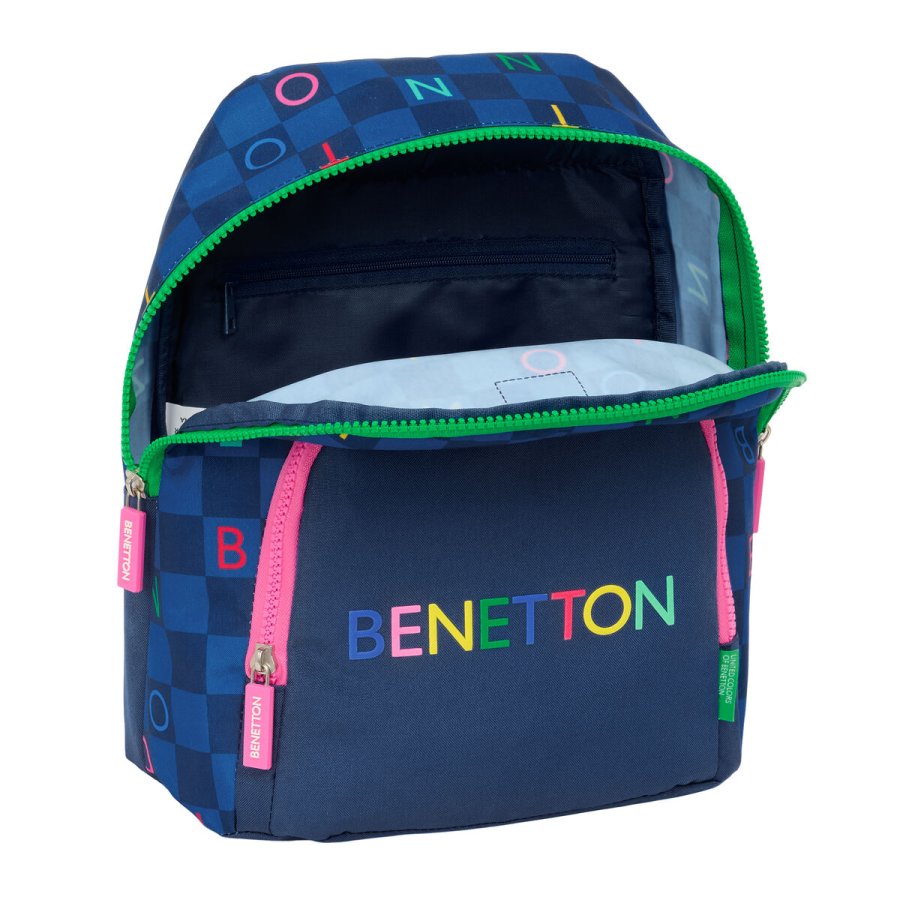 Rygs�k Benetton Damero Marinebl� 25 x 30 x 13 cm #4