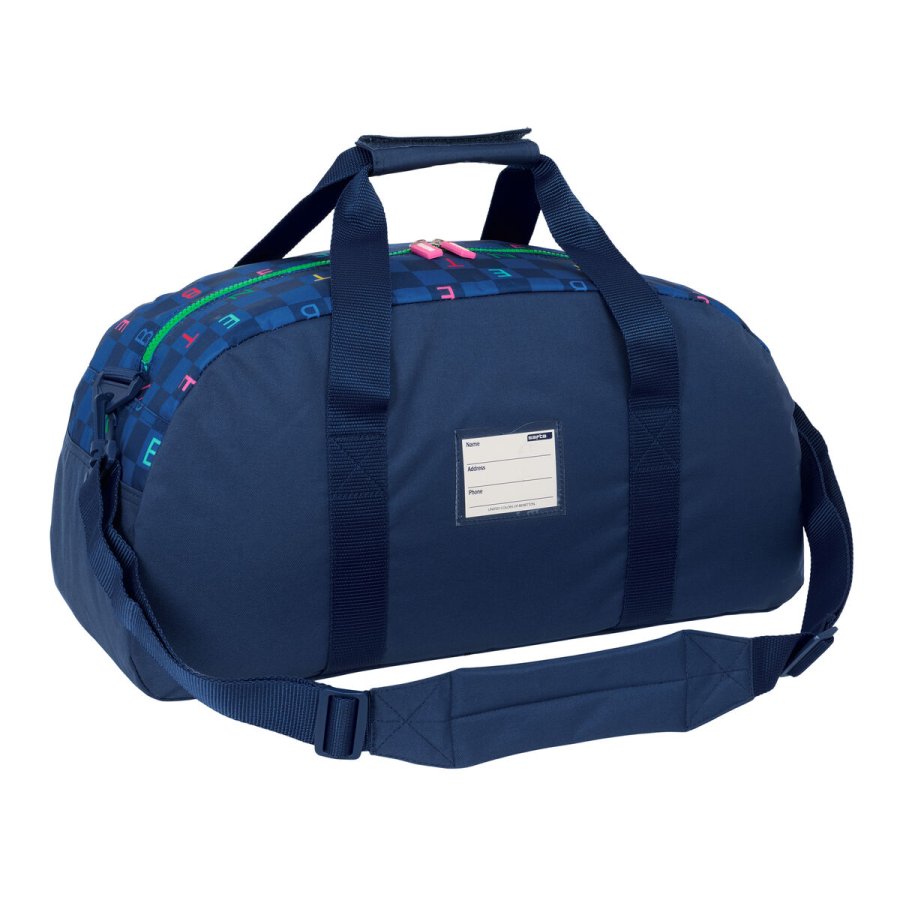 Sportstaske Benetton Damero Marinebl 50 x 26 x 20 cm #2