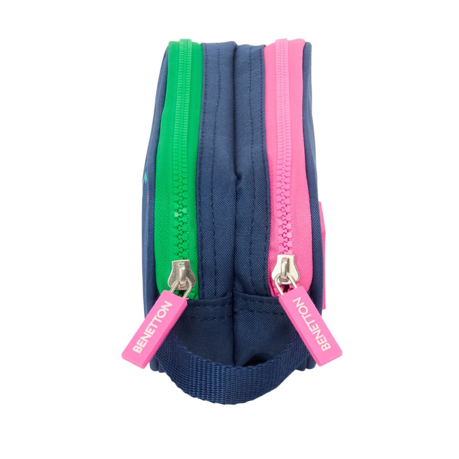 Dobbelt carry-all Benetton Damero Marinebl 21 x 8 x 6 cm #2