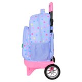 Skolerygsk med Hjul Benetton Lila Syren 33 x 45 x 22 cm #3
