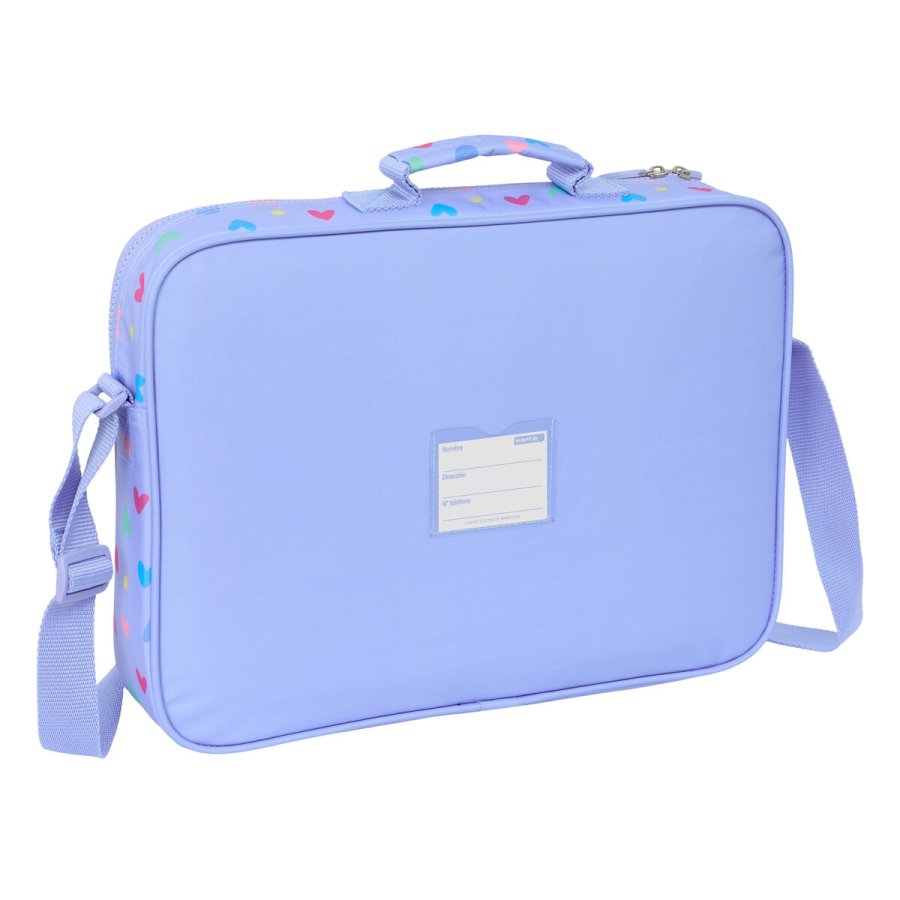 Skoletaske Benetton Lila Syren 38 x 28 x 6 cm #2