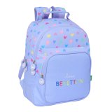 Skoletaske Benetton Lila Syren 32 x 42 x 15 cm #1